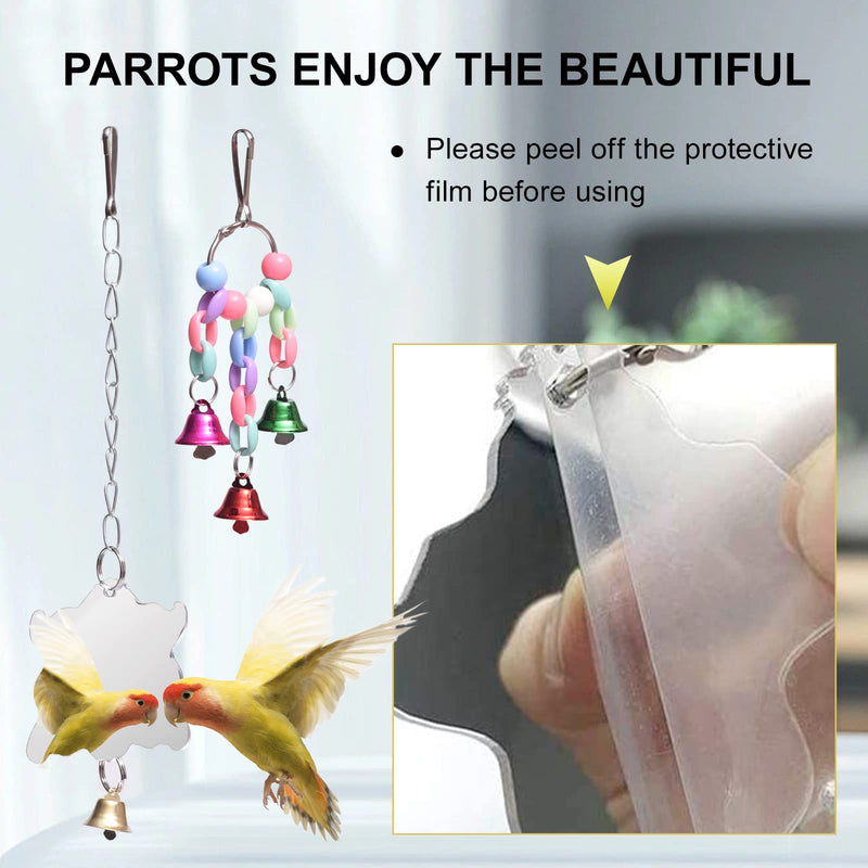 MQUPIN Bird Parrot Toys Budgie Toys and Parrot Cage Accessories, 12 Packs Swing Perches Climbing Ladder Chewing Bird Cage Toys for Small Parakeets, Budgie, African Grey, Cockatiels, Canary 12 PCS - PawsPlanet Australia