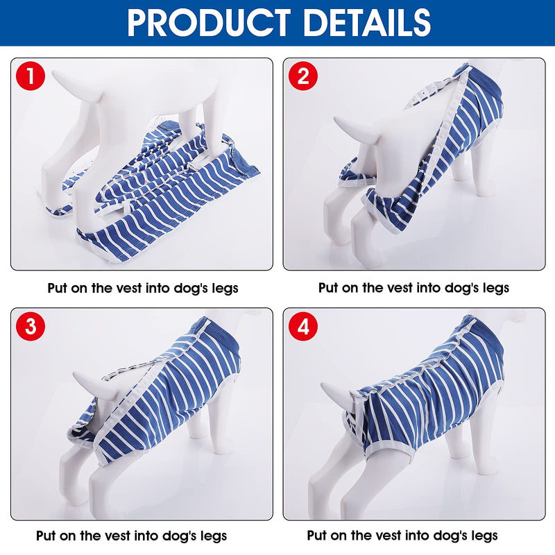 cobee Dog Recovery Suit, Dog Abdominal Wound Protector Puppy Post-Surgery Wounds for Male/Female Dogs, Post-Surgery Pet Surgical Snuggle Suit for Small Medium Dogs (M Size) Polyester - PawsPlanet Australia