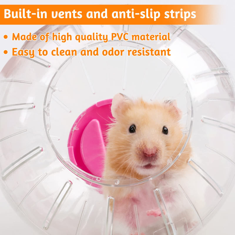2 Pieces Hamster Running Balls Small Animal Exercise Balls Transparent Hamster Balls for Relieves Boredom and Increases Activity - PawsPlanet Australia