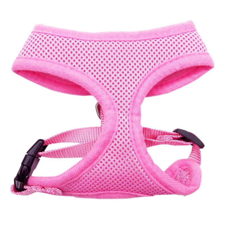 [Australia] - Soft Mesh Dog Cat Harness No Pull Comfort Padded Vest for Small Pet Cat and Puppy XS Pink 