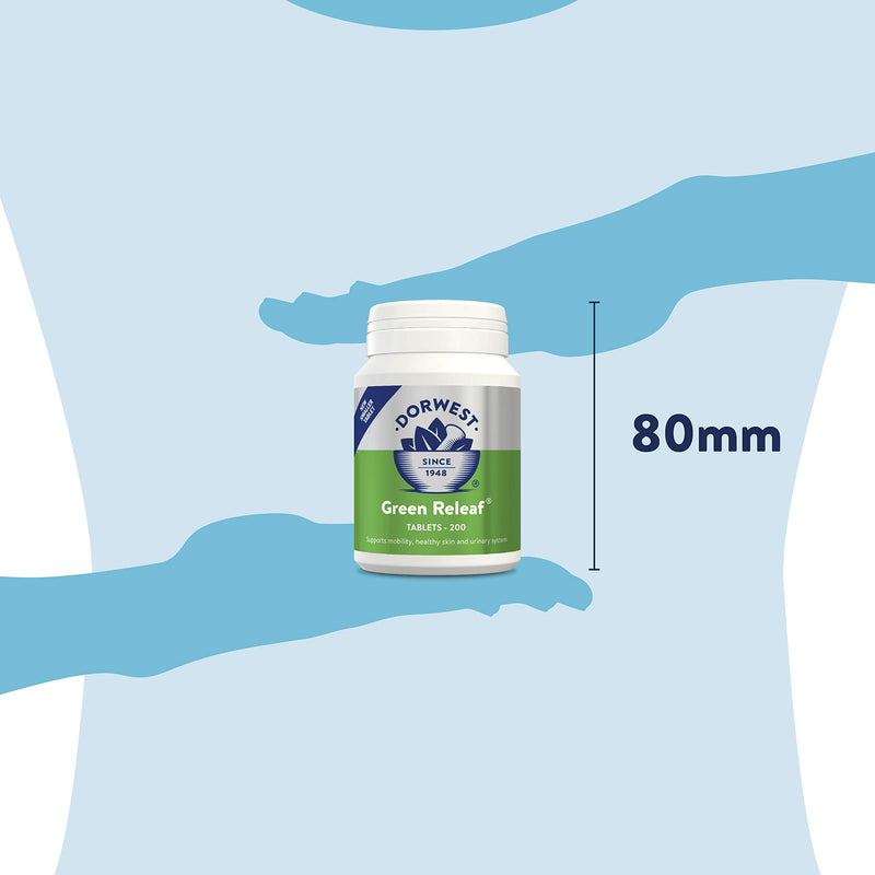 Dorwest Herbs Green Releaf Tablets 200 tablets - PawsPlanet Australia