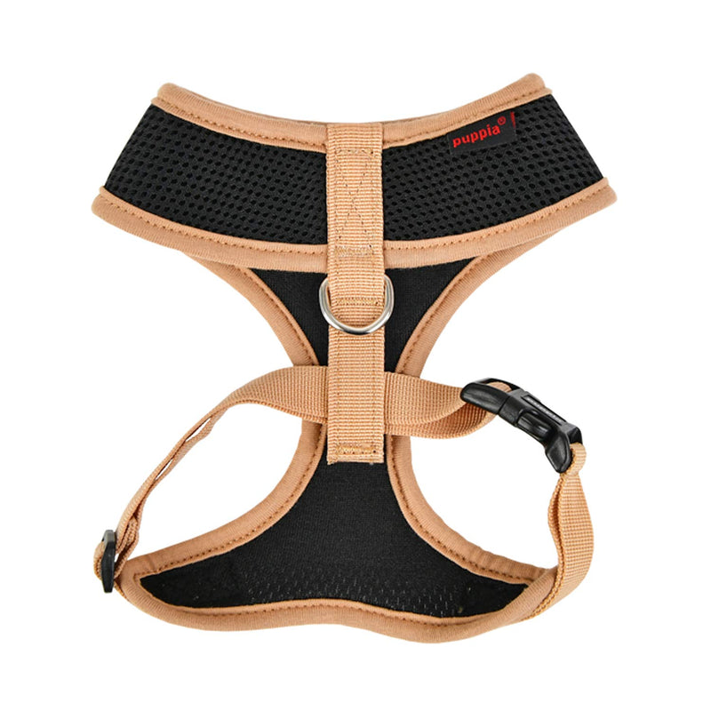 Puppia Soft Dog Harness II and adjustable harness for small or medium dogs Black L - PawsPlanet Australia