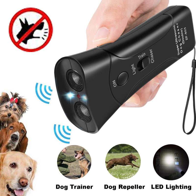 [Australia] - Dog Repeller,Dog Bark Control Device,Anti Barking Deterrents Silencer Stop Barking Bark, Electronic Dog Trainner with LED Flashlight 