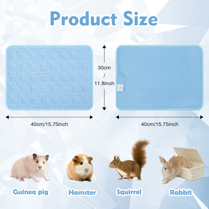 3 Pcs Guinea Pig Bed Cooling Mat ,Guinea Pig Pads Summer Washable for Baby Rabbit,Chinchillas,Ferrets, Squirrel,Hedgehog 12x16inch - PawsPlanet Australia