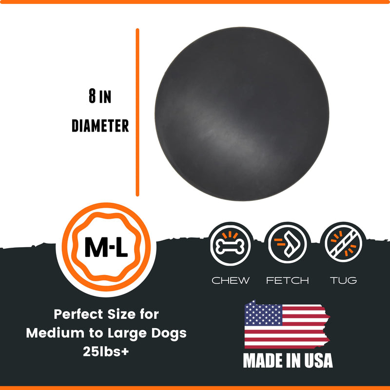 Monster K9 Dog Toys - Ultra Durable Flying Disc - Lifetime Replacement Guarantee - Made in USA - Medium/Large Dogs - Aggressive Chewers Basic - PawsPlanet Australia