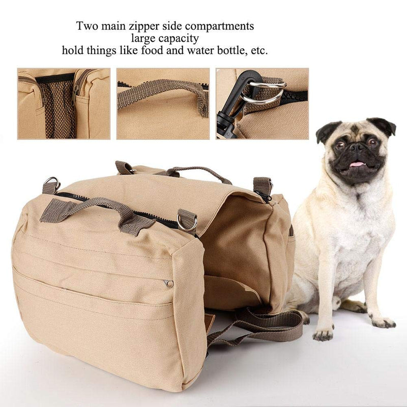 [Australia] - Hffheer Dog Pack Hound Backpack Multi-Functional Dog Outdoor Saddle Bag Pet Trail Pack Travel Camping Hiking Walking Gear for Medium to Large Breeds Dogs 