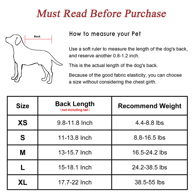 Filhome Surgical Suit Recovery Suit for Dogs Cats, Recovery Suit One-Piece After Operations for Abdominal Wounds Skin Diseases, E-Collar Alternative Wound Protection Suits XL - PawsPlanet Australia