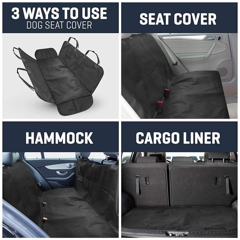 [Australia] - Pet Union Luxury Car Seat Cover/Hammock for Rear Bench (for Large & Small Dogs), Simple Installation & Easy to Clean, Protect Your Car, 100% Waterproof, Anti-Slip Design, Travel Worry-Free 