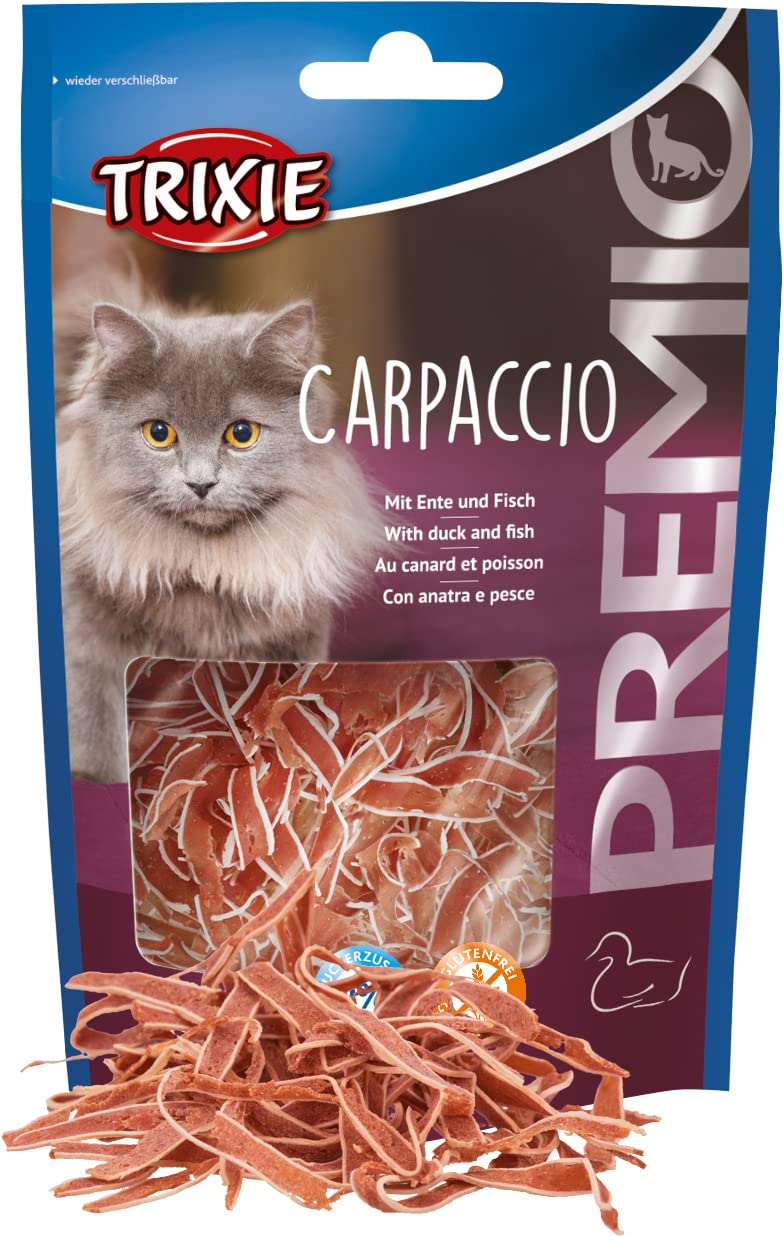 TRIXIE gluten-free, sugar-free and high-protein cat treat "PREMIO Carpaccio, 20 g" - 42707 20 g (pack of 1) - PawsPlanet Australia