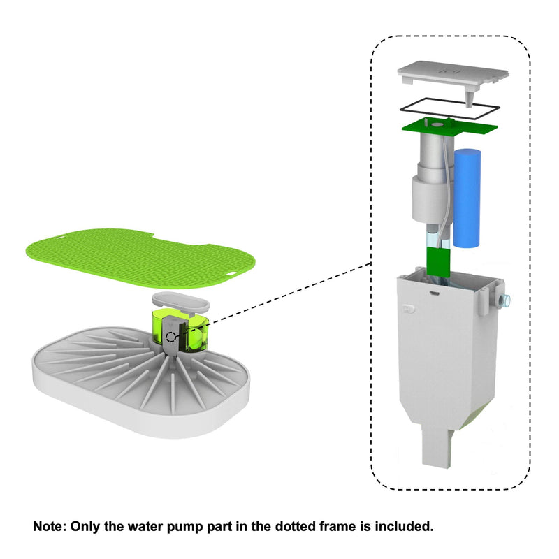 HY HYERSPACE Water Pump Part with Battery - Only as a Spare Part - PawsPlanet Australia