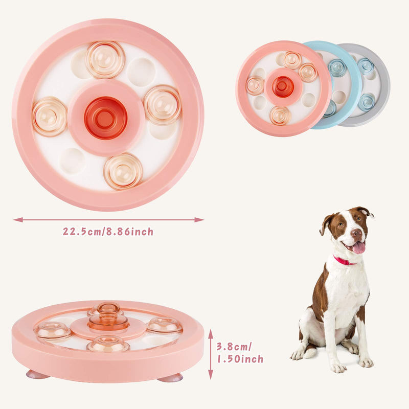 Sirecal Dog Puzzle Feeder Slow Toy Dog Food Toy Treat Dispenser Dog Training Games Feeder with Non-Slip, Smart Puzzle Interactive Toys Improve IQ Puzzle Bowl for Puppy Dog Pet Orange - PawsPlanet Australia