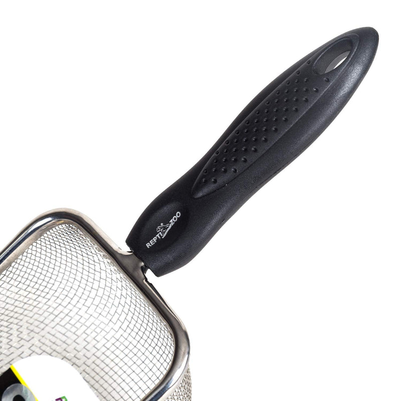 REPTI ZOO Reptile Sand Stainless Steel Fine Mesh Reptile Substrate Metal Sand Shovel Terrarium Substrate Durable Litter Cleaner Corner Scoop - PawsPlanet Australia