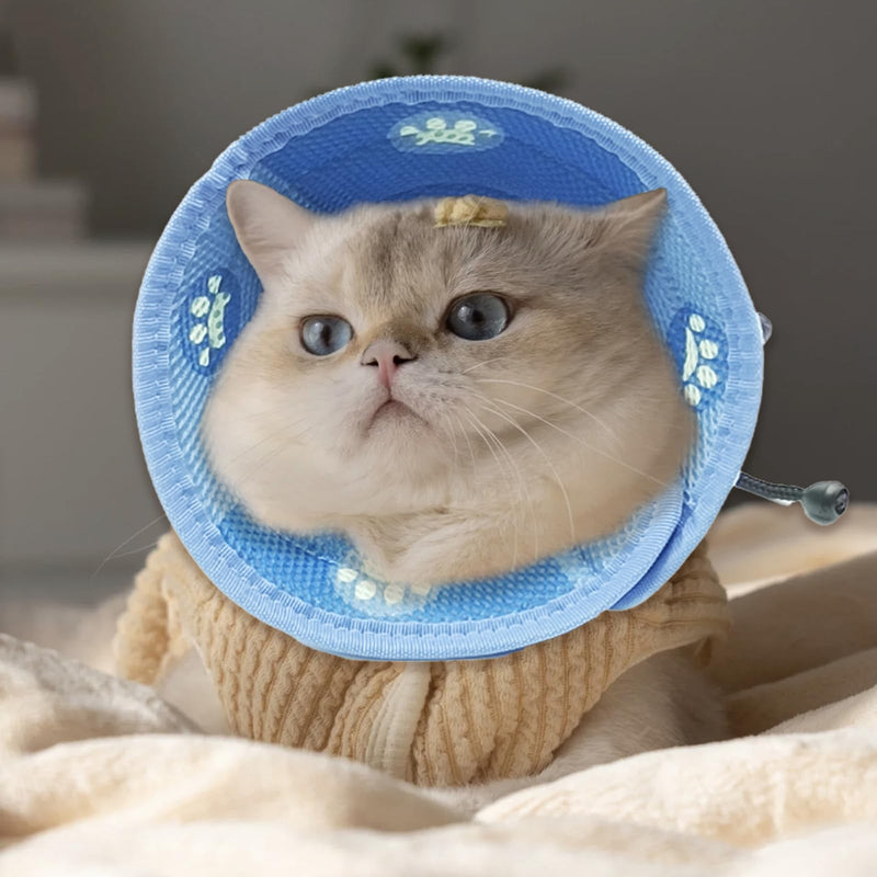 Kireida® Cat Cone Collar, Soft Cat Collar for Small and Large Cats, Adjustable Elizabethan Collar for Cats, Kittens, Soft, Adjustable-M - PawsPlanet Australia