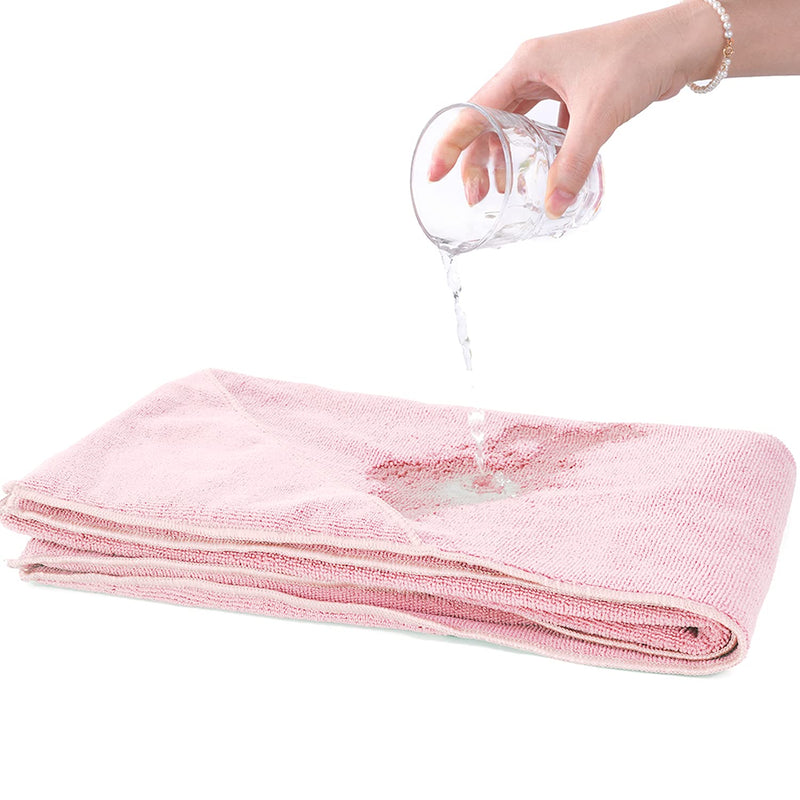 Winthome Super Absorbent Dog Drying Towel, Microfiber Pet Bath Towel (77x97cm, Pink) 77*97cm - PawsPlanet Australia