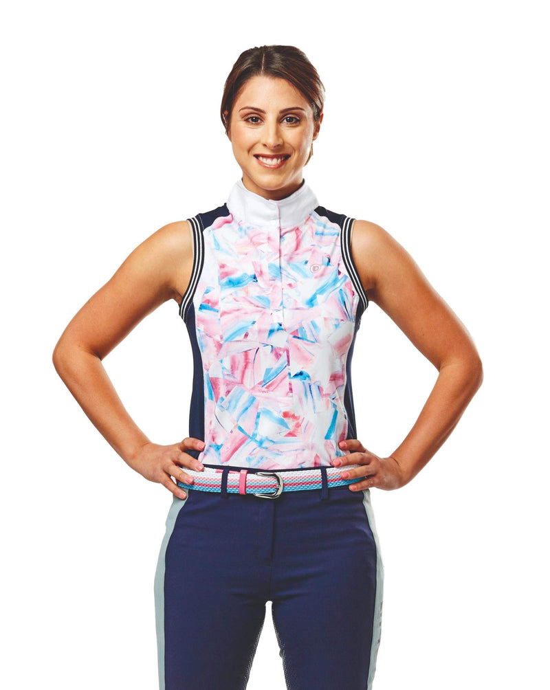 Dublin Katie Printed Sleeveless Competition Shirt Small - PawsPlanet Australia