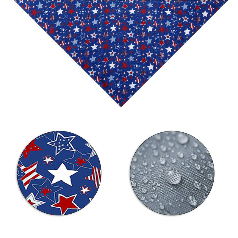 3 Pack 4th of July Pet Bandana, American Flag Dog Bibs, Adjustable Washable Dog Hankie, Triangle Patriotic Print Dog Bibs Star Styles Neckerchief for Puppy Medium Size Pets Dog Cat - PawsPlanet Australia