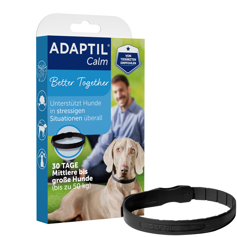 ADAPTIL® Calm collar for medium-large dogs | Anti stress collar dog | Neck circumference up to 62.5cm, 1 piece (pack of 1) single - PawsPlanet Australia