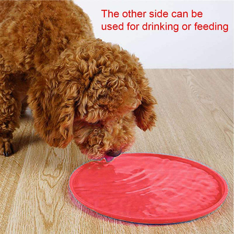 Frisbees for Dogs,Red Tossing Toys Durable Rubber for Most Size Dog Puppy 7Inch - PawsPlanet Australia