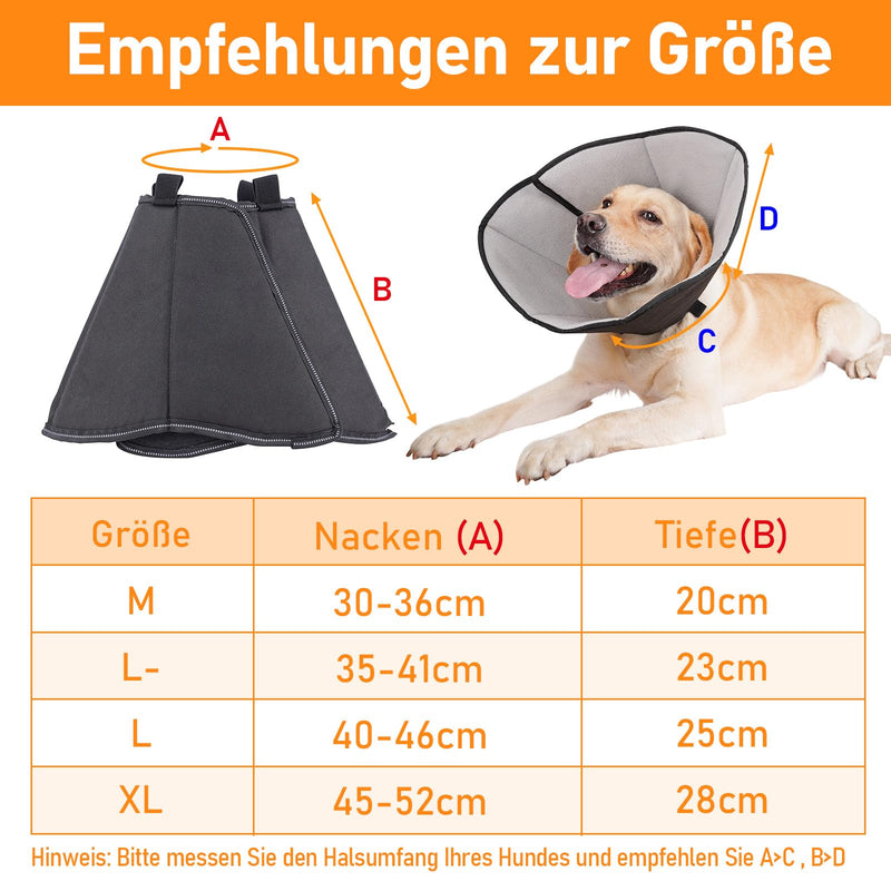 Neck collar for dogs, lightweight comfortable soft recovery Elizabethan collar for pets, adjustable protective collar for dogs, animal collar Elizabethan collar for pets M - PawsPlanet Australia