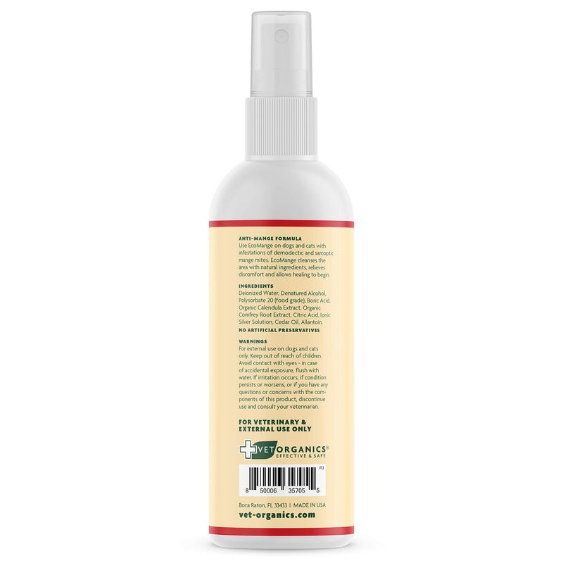 EcoMange Spray For Dogs & Cats - Natural mange skin conditioner for dogs and cats. Use to help soothe and cleanse itchy skin. Spray on and let dry. - PawsPlanet Australia