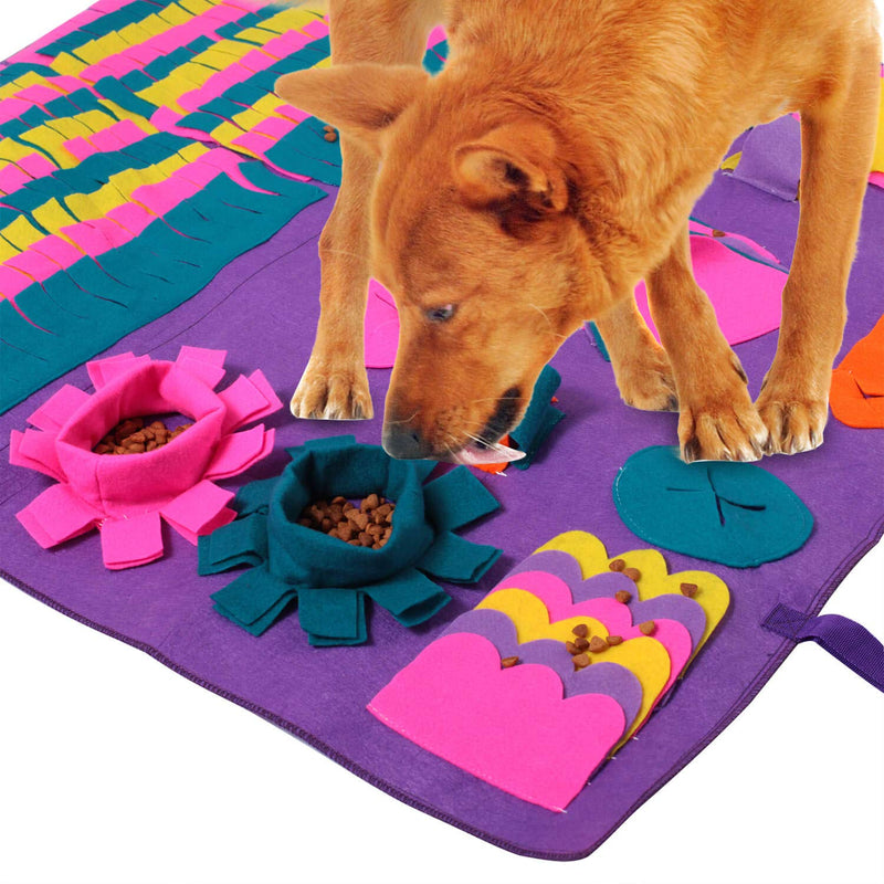 PJDH Dog Sniffing Carpet, Large Pet Mats for Dogs, Soft Pet Nose Work Odor Snuffle Mat - PawsPlanet Australia