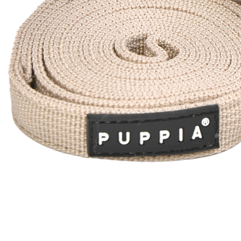 Puppia Dog Leash for small and medium sized dogs - SHEPHERD LEAD - Suitable as Puppy leash - Matching dog harness available Beige M - PawsPlanet Australia