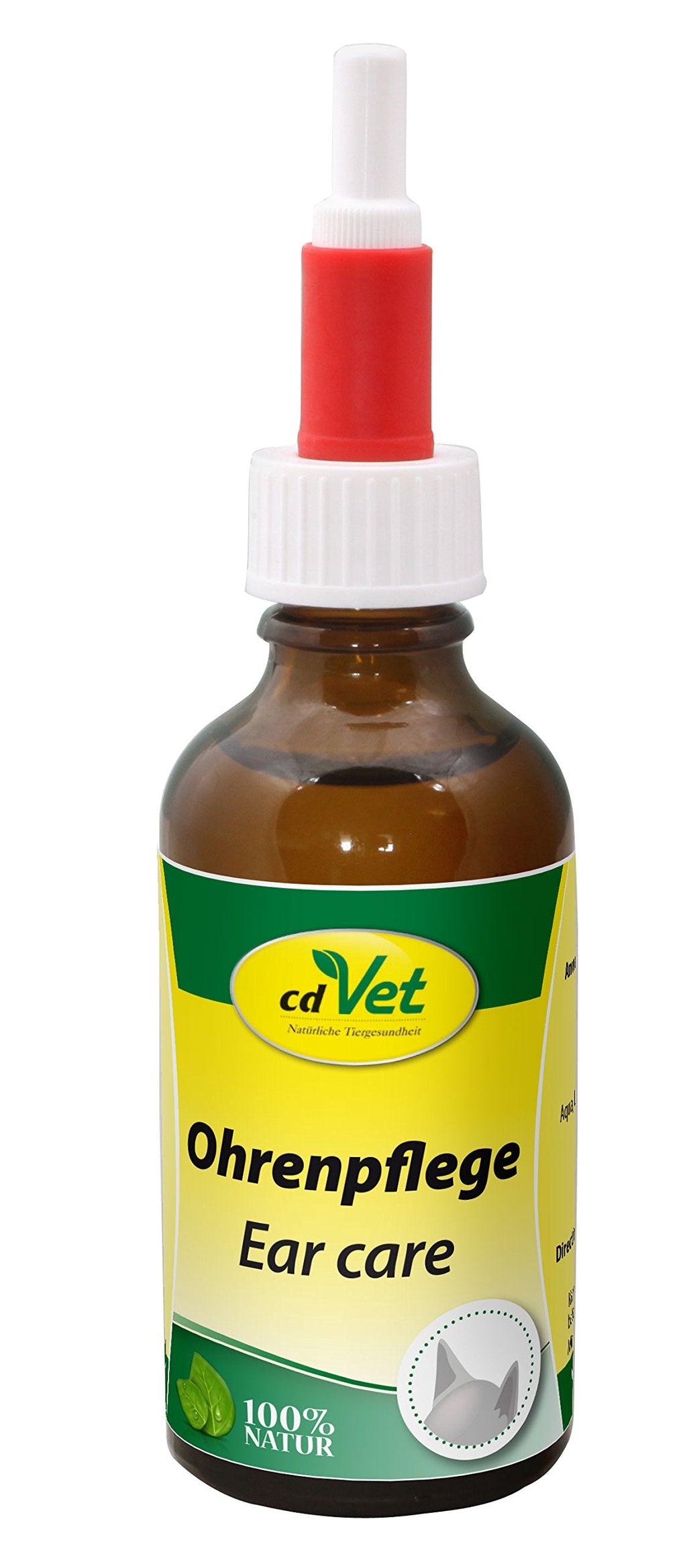 cdVet natural products ear care 50 ml - dog - care product - gentle cleaning + care of the ears + ear canal + auricle - mite infestation - independent distribution - health - profound - - PawsPlanet Australia