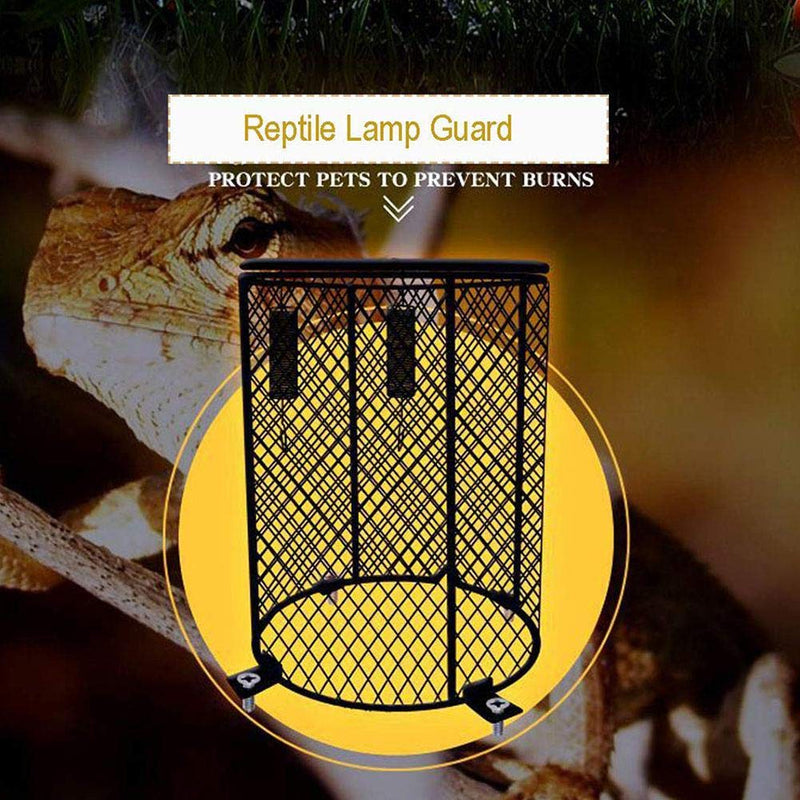 Reptile Heating Lamp Guard Lampshade, Amphibians Pets Heater Light Anti-hot Cage for Lizard Turtle Snake Birds - PawsPlanet Australia