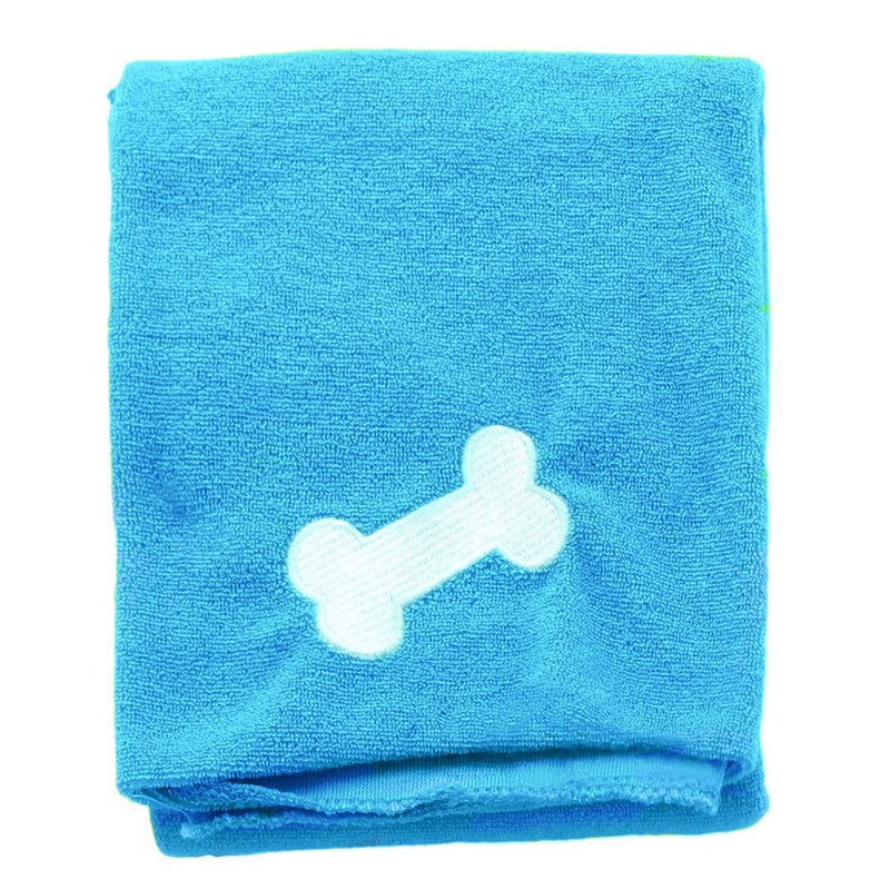 Four Paws Magic Coat Microfiber Dog Towel Small/Medium Blue - PawsPlanet Australia