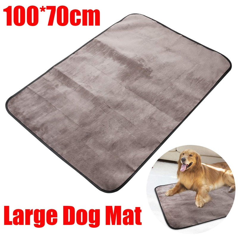 [Australia] - UEETEK Pet Dog Blanket, Waterproof Pet Mat for Dog Cat Indoor Outdoor Lawn Use, with Shoulder Bag, 100cm x 70cm 