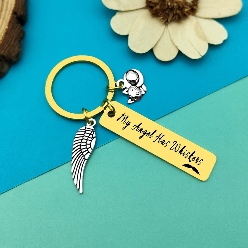 Pet Memorial Gift Loss of Cat Keyring Pet Sympathy Gift Memorial Gift for Cat Lovers Pet Loss Jewelry In Memory of Cat Pet Sympathy Gift for Cat Pet Owners Family Friends Remembrance Gifts Keychain - PawsPlanet Australia