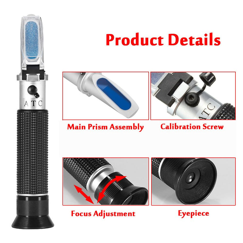 Pet Dog & Cat Refractometer,V-Resourcing Pet Urine Specific Gravity (1.000~1.060) Clinical Refractometer with Serum or Plasma Protein Test (2~14 g/100ml) for Veterinary Cat,Dog, Pets - PawsPlanet Australia