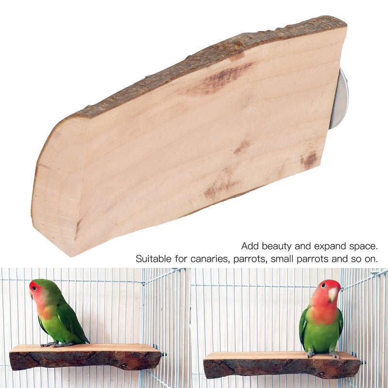 GLOGLOW Bird Perches, Parrot Standing Platform Parrots Chewing Toy Stand Bird Standing Playground Natural Wood Parrot Perch Paw Grinding Toy for Pet Parakeet Cockatoo Canary Finch Dove 5-6/15 - PawsPlanet Australia