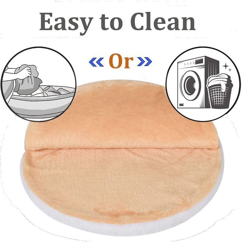 Cozy Cave Pet Bed, Calming Plush Dog Bed with Hooded Blanket, Orthopedic Cute Cave Dog Cat Bed for Dogs and Cats 20 Inch - PawsPlanet Australia