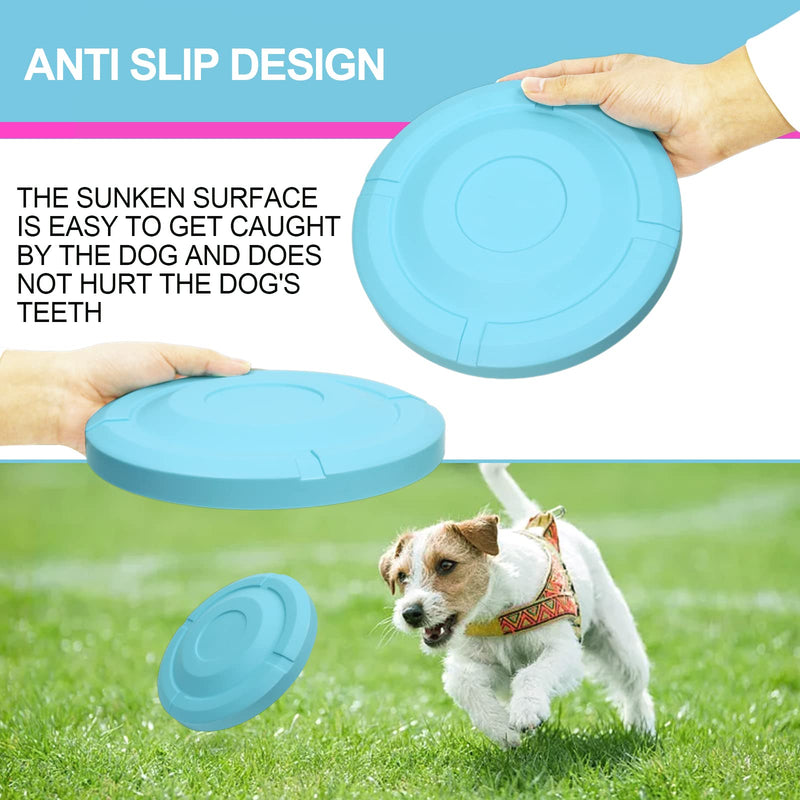 2Pcs Dog Flying Discs for Dog, 8.2" Ultra Dog Frisbees Durable Eco-Friendly Dogs Training Interactive Toys, Lightweight Dog Toy Easy to Throw for Dog Outdoor Gnawing, Fetch, Catch, Pet Training - PawsPlanet Australia