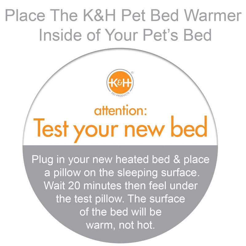 [Australia] - K&H Pet Products Heated Pet Bed Warmer - Multiple Sizes Small (8.5" x 9") Tan 