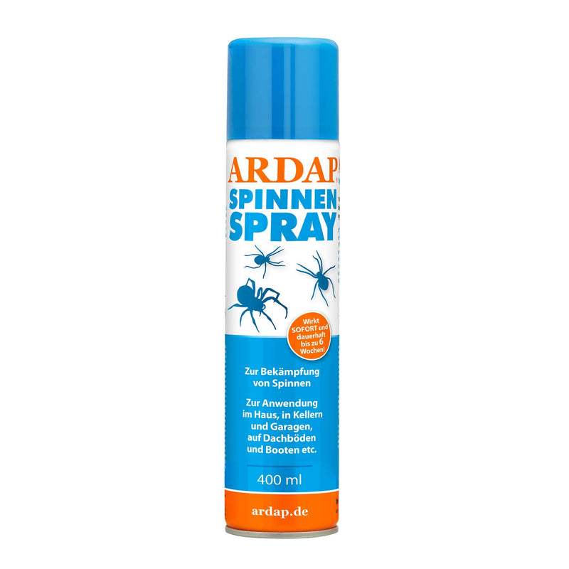 ARDAP Spider Spray 400ml - Quick & effective with long-term effect up to 6 weeks - Anti spider spray for spider defense - Ideal for households, in basements & garages, in attics & boats 400.00 ml (pack of 1) - PawsPlanet Australia