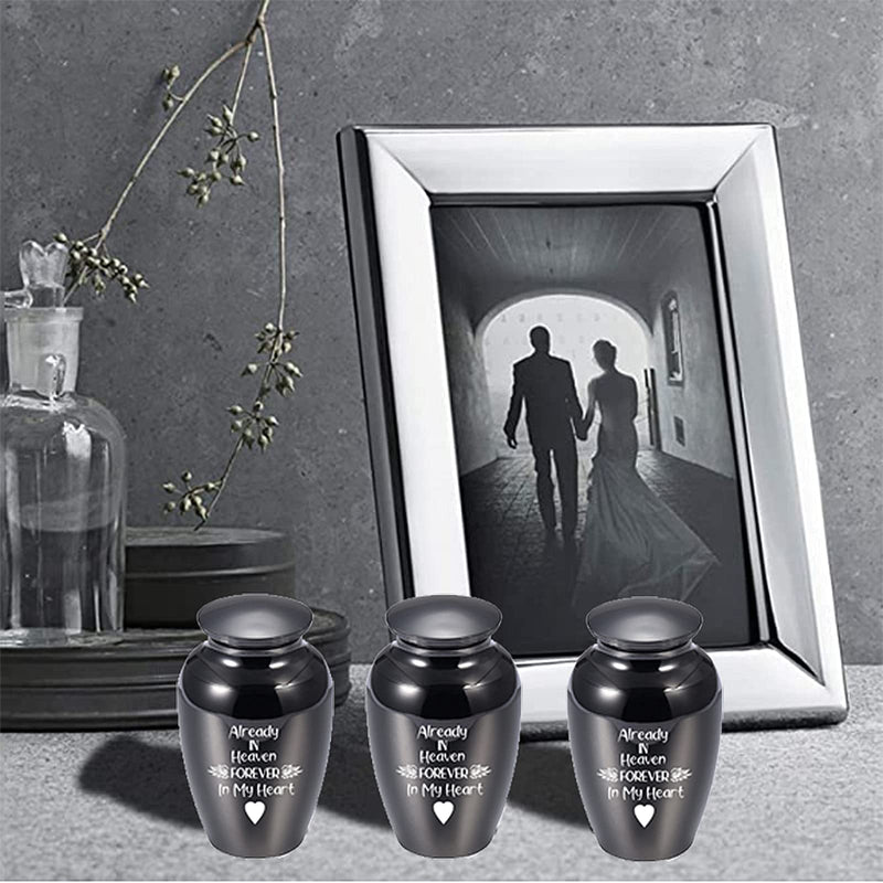 APPO The Pet Urn Is Used to Store the Burnt Ashes of Your Pet to Keep the Most Sincere Memories of You and Him Jars are Slso Exquisite Souvenirs That Can be Placed Anywhere in Your Home (Black) Black - PawsPlanet Australia