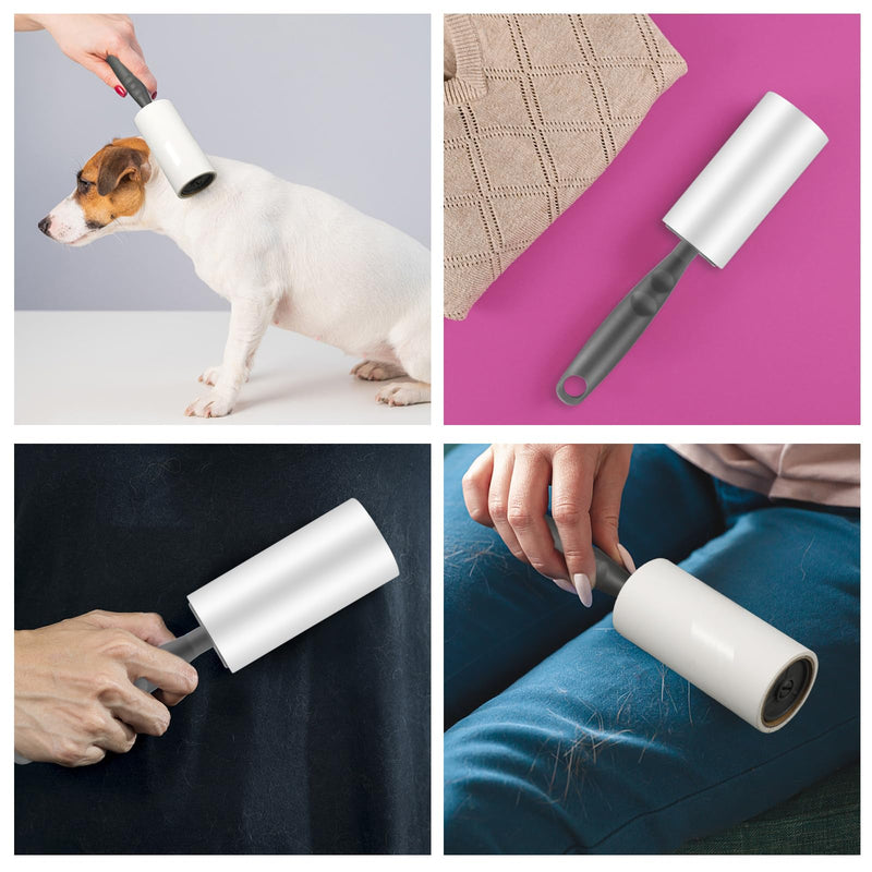 8 rolls of lint roller for clothing, lint roller for animal hair, 480 sheets of self-adhesive paper with 1 dispenser, lint rollers for clothing, sofa, carpet, hair, dust, dog fur, cat fur, bed - PawsPlanet Australia