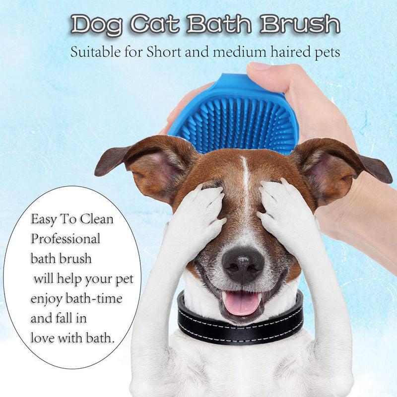 Pocktyle Slicker Brush for Cat Dog Massage Brush Deshedding Brush Grooming Brush Remove Loose Undercoat Blue-Large - PawsPlanet Australia