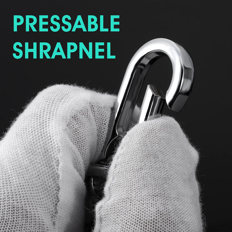 Molain Metal Keychain Carabiner Clip Key Ring Chain Clips Hook Holder Organizer for Unisex 4 Packs Silver M - PawsPlanet Australia