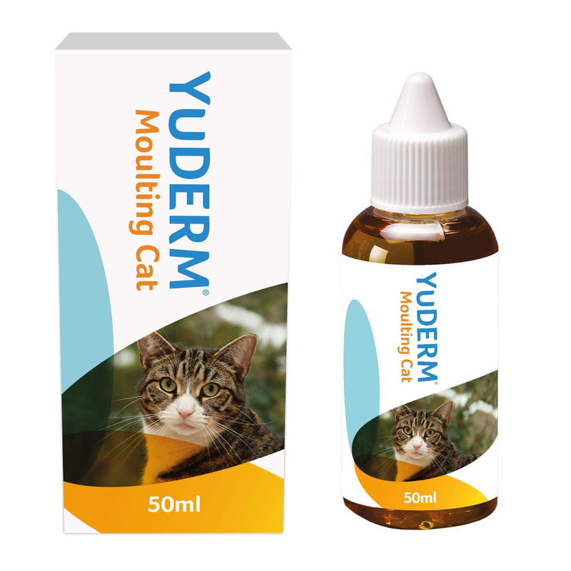 Lintbells | YuMOVE Cat | Hip and Joint Supplement for Stiff Cats | 60 Capsules & YuDERM Moulting Cat Formerly YuMEGA | Coat and Skin Supplement for Cats with Dry or Dull Coats | 50 ml Bottle - PawsPlanet Australia