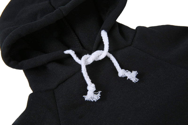 Blank Dog Sweatshirt Pet Hoodie for Puppy Small Dogs Doggie Clothes S Black - PawsPlanet Australia