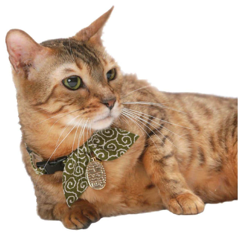 Necoichi Ninja Cat Collar (Green) Green - PawsPlanet Australia