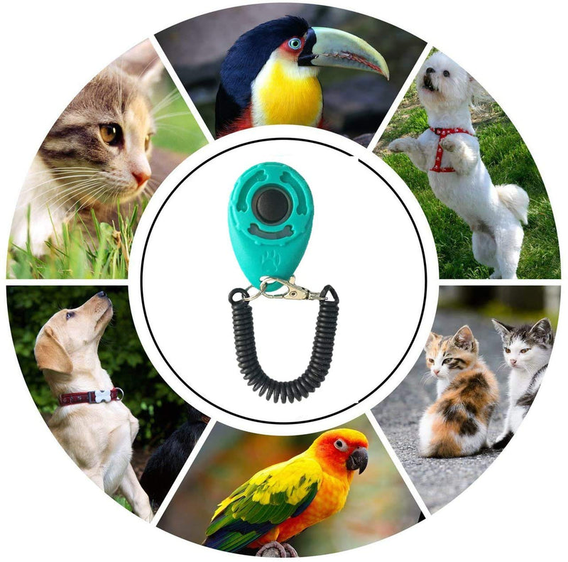 Winod Dog Training Clickers with Wrist Strap -2 Pack(Black +New Blue) - PawsPlanet Australia