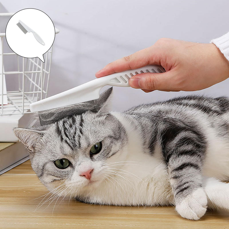 Flea Comb for Cats, Pack of 4 Safe and Healthy Cat Dog Flea Comb, Excellent Quality Animal Hair Comb Tear Stains, Flea Comb Dogs for Cats, Dogs, Rabbits - PawsPlanet Australia