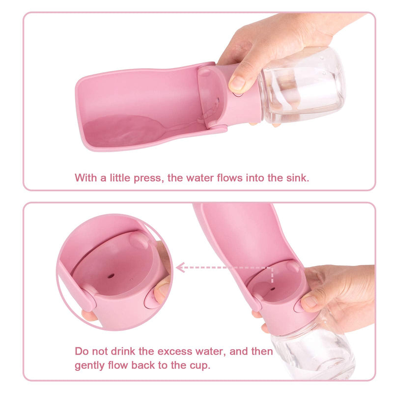 Canareen Foldable Dog Water Bottles - Portable Leak Proof & Food Grade Plastic Dog Travel Water Bottle | Pet Water Bottle for Dog Cat Outdoor Walking Hiking Travel - PawsPlanet Australia