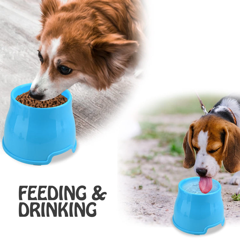 Long Ears Dog Bowl, Spaniel Dog Bowl, Pet Feeding Elevated Bowl for Food and Water, Non-slip Tall Feeder Bowl, Raised bowl for Small Medium Large Dog Breeds (M, Blue) M - PawsPlanet Australia