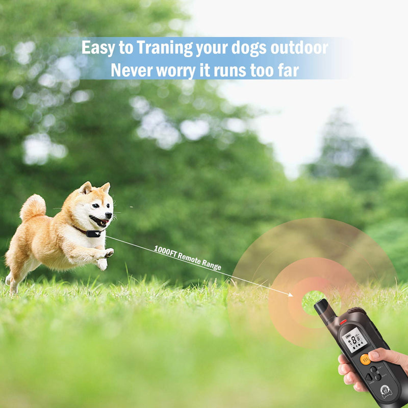 STYLEAGAL Dog Training Collar, Dog Shock Collar with Remote, 4 Training Modes Beep Vibration Shock and Recording, Waterproof Training Collar for Small Medium Large Dogs - PawsPlanet Australia