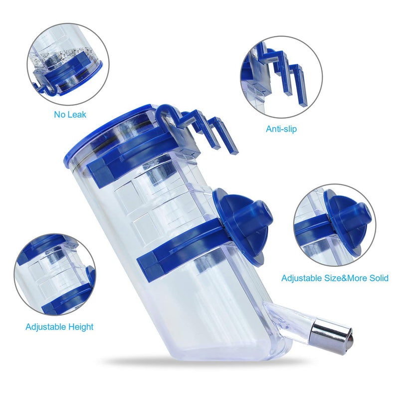 [Australia] - Songway Hanging Automatic Water Bottle with Stainless Steel Ball/Leak-Proof for Automatically Feeding Water Pet Drinking/Suitable for Small and Medium Pets Blue 